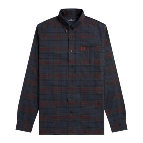 Autentisk Oxford Tartan Skjorte French Navy-S