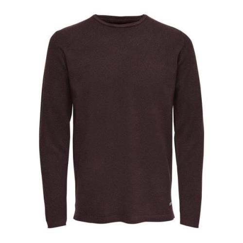 Bordeaux Sweatshirt med Lange Ærmer