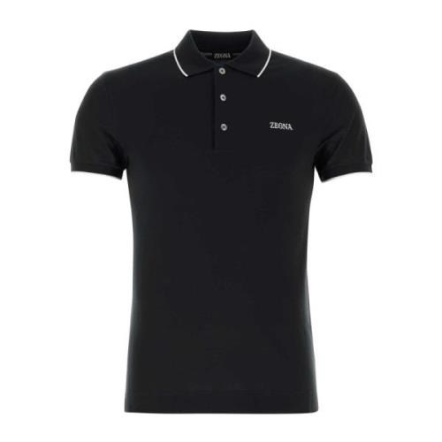 Sort Stretch Piquet Polo Shirt