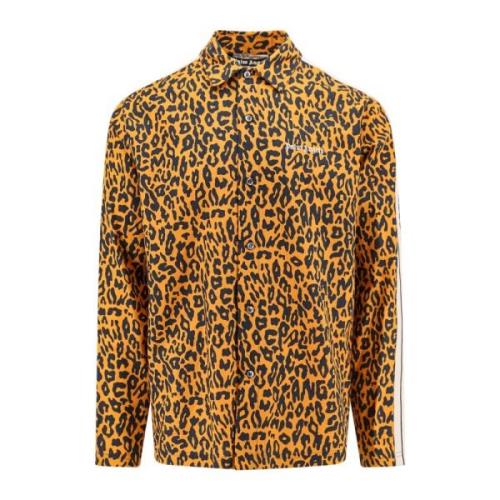 Orange Animalier Print Skjorte