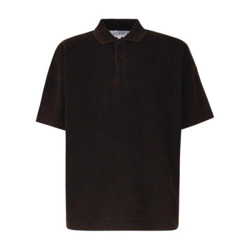 Brun Polo T-shirt med JW Anchor Logo