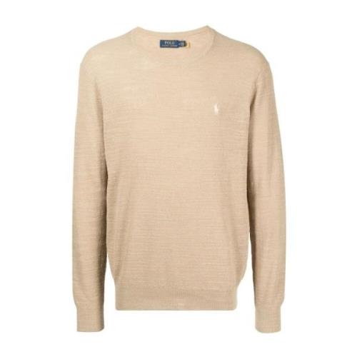 Klassisk Beige Strik Pullover