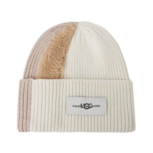 Farveblok Logo Patch Beanie Hat