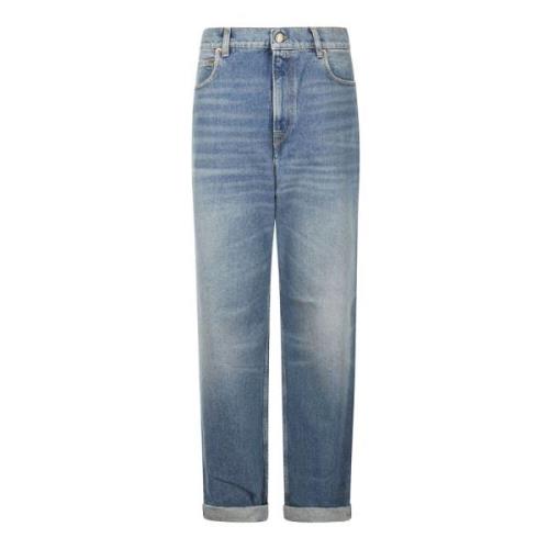 Medium Stone Washed Denim Jeans