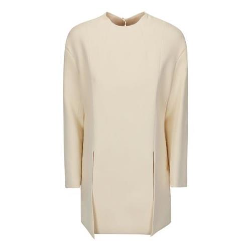 Beige Langærmet Top