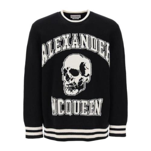 Varsity Sweater med Skull Motif