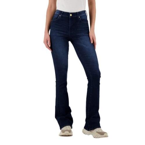 Mid Blue Highwaist Flare Jeans