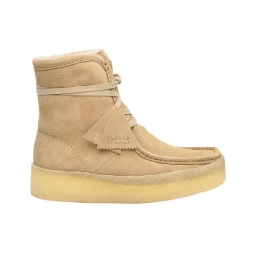 Beige Ruskind Chukka Støvle