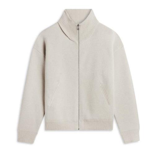 Blød Uldblandings Zip-Up Sweater