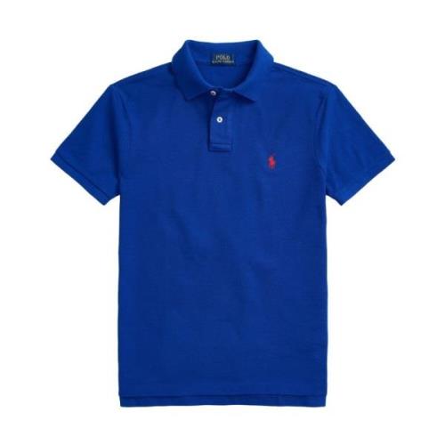 Blå Ribbet Polo T-shirts og Polos