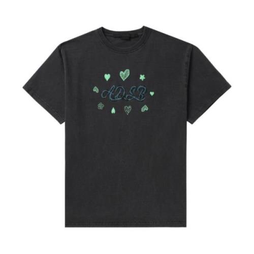 Grå T-shirts og Polos med Logo Broderi