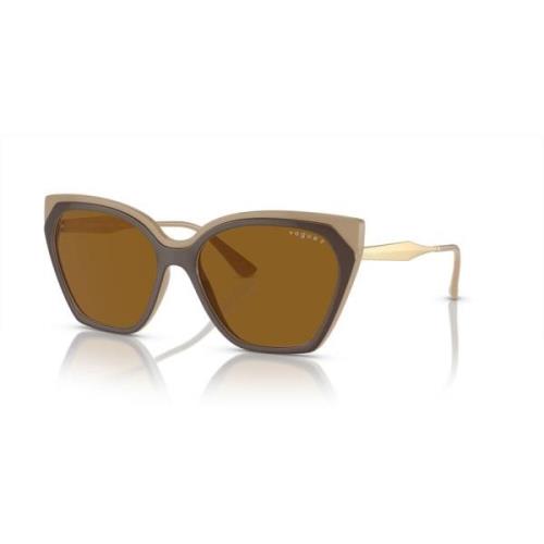 Brown Nude/Dark Brown Sunglasses