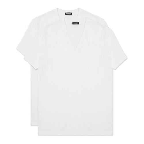 Ensfarvet 2 Pakke Logo T-shirt