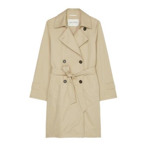 Afslappet kort trenchcoat