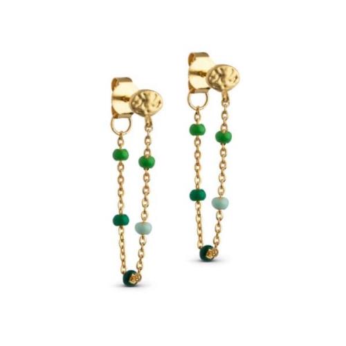 Earring - Lola - Spring - Forgyldt - Enamel Copenhagen