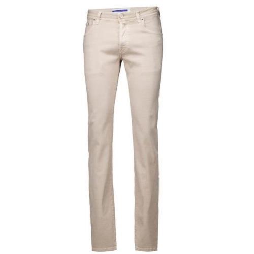 Slim Fit Beige Jeans