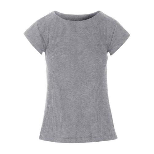 Rib T-Shirt Metal Melange