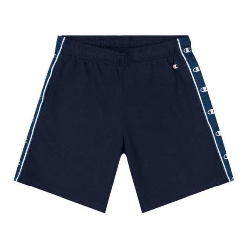 Sporty Jacquard Trim Sweat Shorts