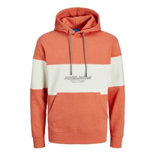 Farveblok Hættetrøje Sweatshirt