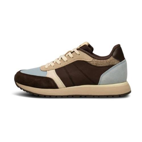 Ronja Color-Blocked Læder- og Tekstilsneakers