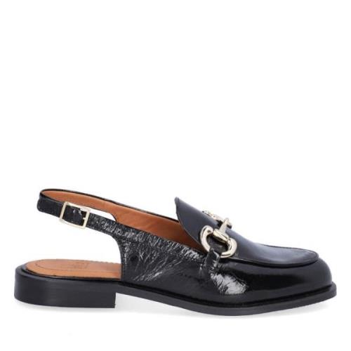 Sorte Sling-Back Loafers