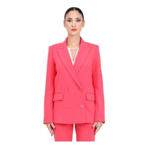 Dobbeltbrystet Blazer Hybrid Rose Crêpe