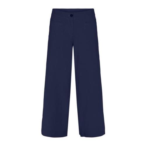 Laurie Lester Loose Crop Trousers Loose 100654 49118 Navy