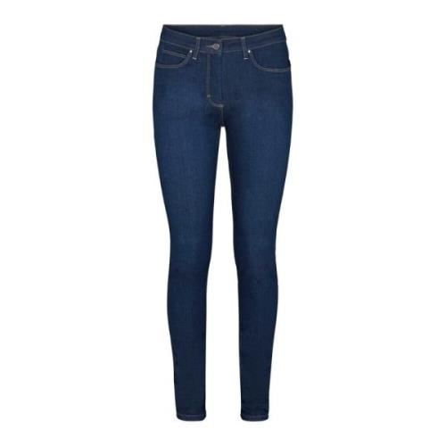 Laurie Laura Slim Ml Trousers Slim 100726 49499 Washed Dark Blue Denim