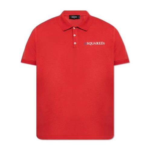 Trykt polo shirt