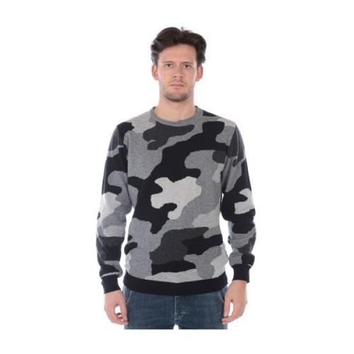 Camouflage Striktrøje Pullover