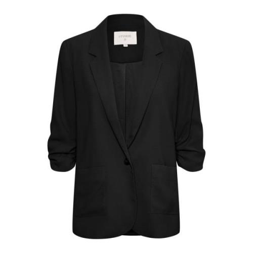 Pitch Black Crocamia Blazer Jakke