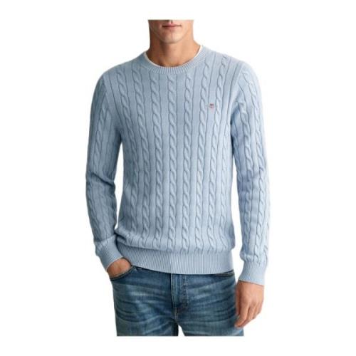 Bomuldskabel C-hals Sweater