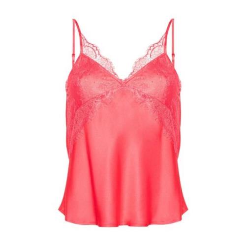 Pink Blonde Satin Viskose Top