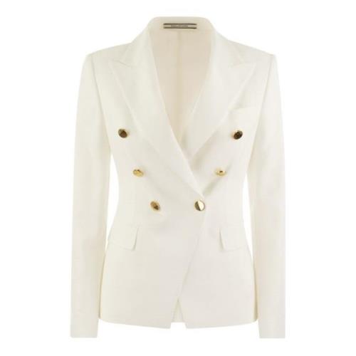 Dobbeltbrystet Jersey Blazer