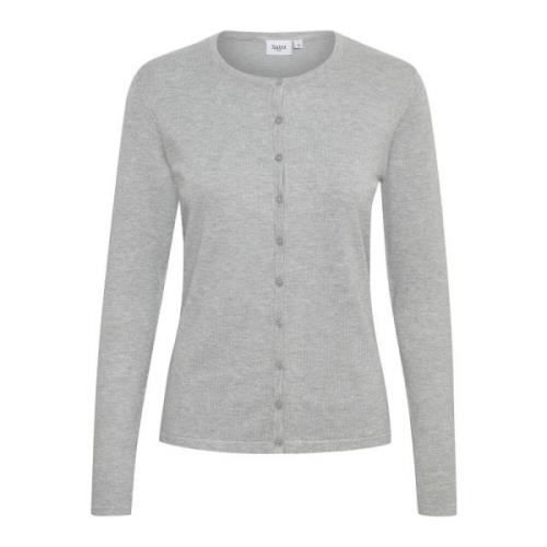 Perlegrå Melange Cardigan