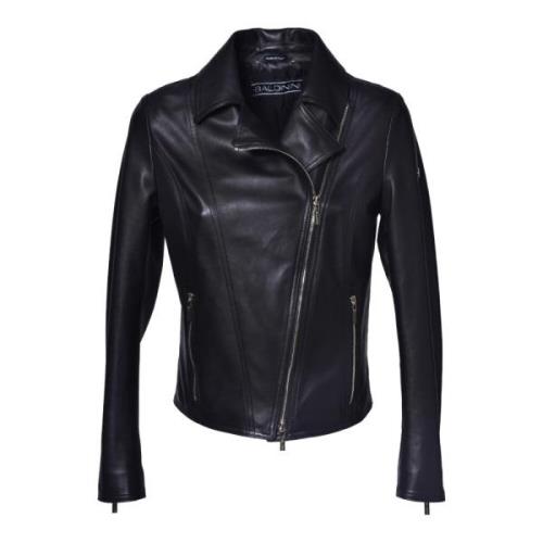 Jacket in black nappa leather