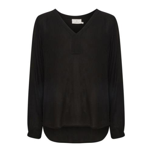 Kaffe Amber Blouse Ls Toppe Black