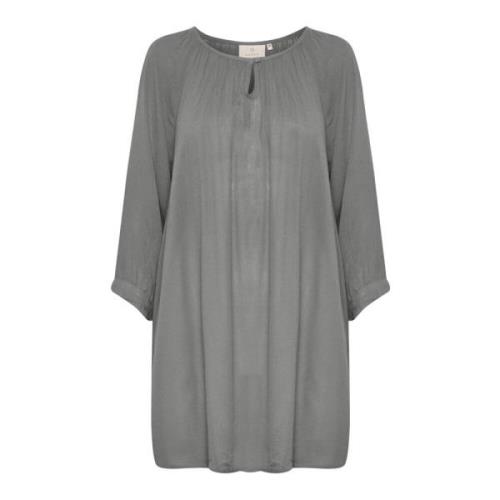 Kaffe Amber Tunic Toppe T-Shirts 501030 Smoked Pearl