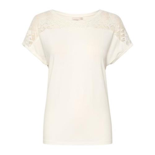 Cream Crtrulla Jersey T-Shirt Toppe T-Shirts 10611093 Snow White