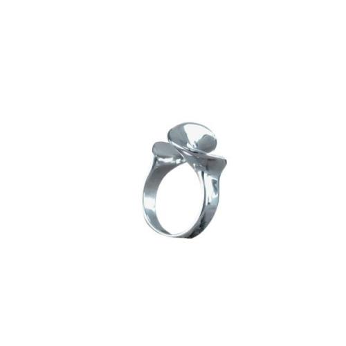 Courage Waterproof Single Twist Statement Ring Silver Plating