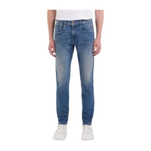 Slim Fit Blå Denim Jeans