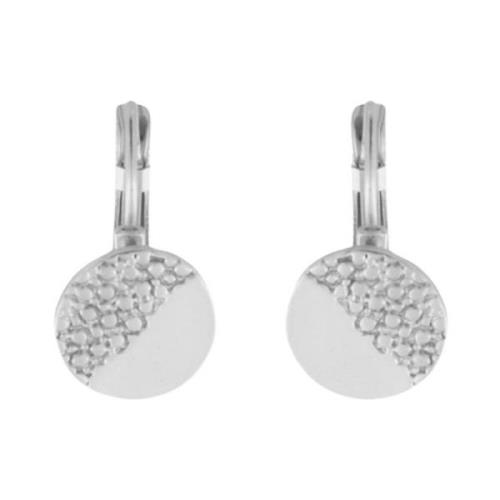 Nostalgia Diagonal French Hook Earring Silver Plating