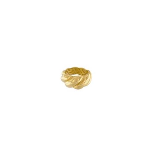 Courage Waterproof Twisted Statement Ring 18K Gold Plating