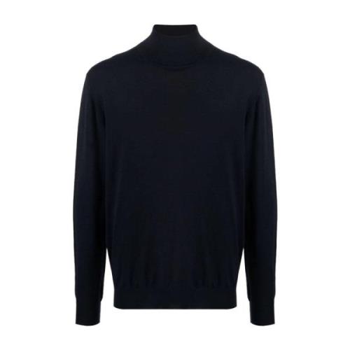 Blå Cashmere Turtle Neck Sweatshirt