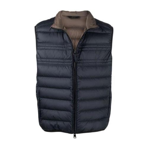 Blå Casual Letvægts Gilet Vest