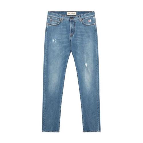 Slim-Fit Medium Wash Denim Jeans