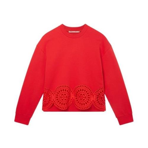 Broderie Anglaise detalje Sweatshirt SS23