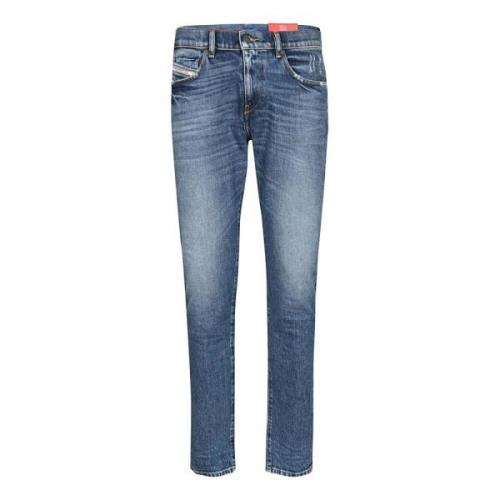 Faded Denim Slim Fit Jeans