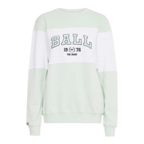 Mint Sweatshirt med Broderet Logo