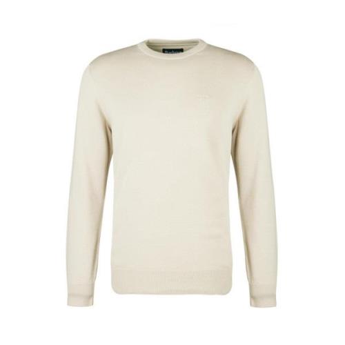 Ivory Bomuld Rund Hals Sweater